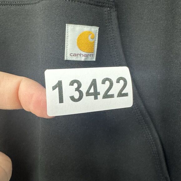 Carhartt Hoodie Mens Large Tall Midweight Loose Fit Pullover Black LT Pullover - Picture 16 of 16